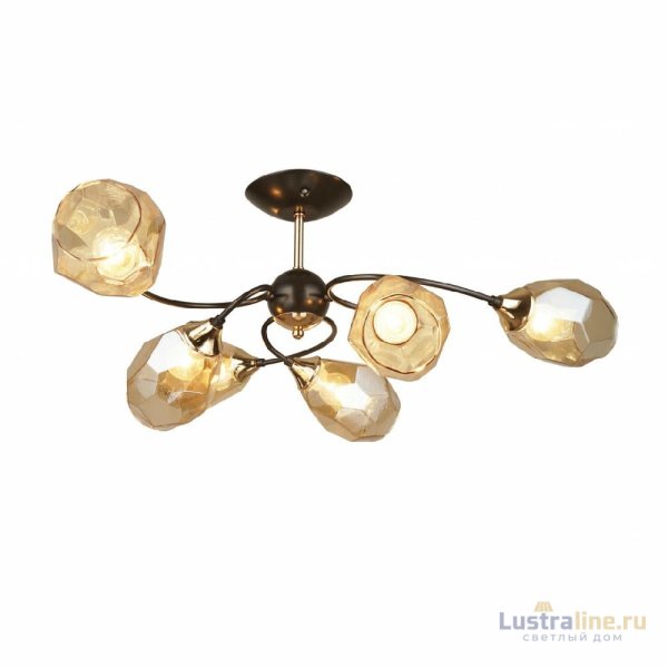 Люстра на штанге IMEX MD.4249-6-S-COFFEE+FGD