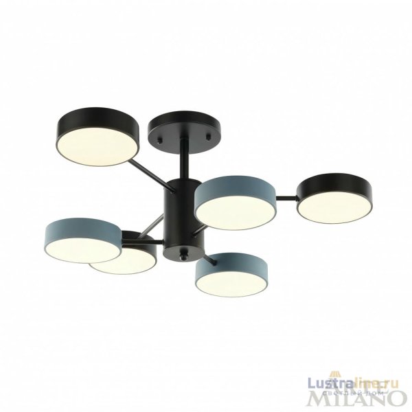 Люстра на штанге Arte Milano Ferrara 250906/6B Bk/Gr