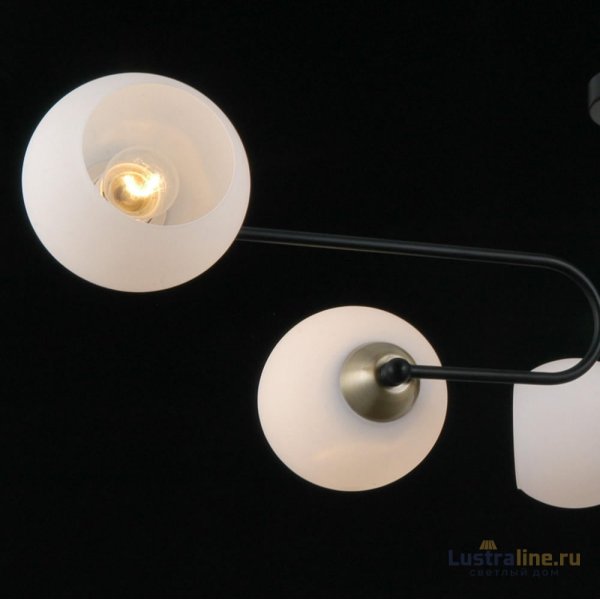 Люстра на штанге Illumico IL0249-6CSQ-79 BK AB Люстра на штанге Illumico IL0249-6CSQ-79 BK AB
