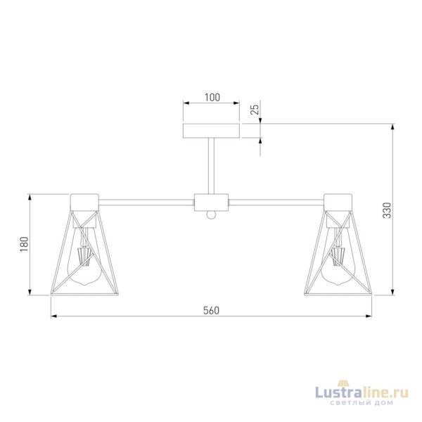 Потолочная люстра Eurosvet Trappola 70107/5 черный Потолочная люстра Eurosvet Trappola 70107/5 черный