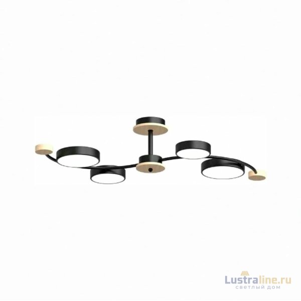 Люстра на штанге LED4U L3206-800 BK Люстра на штанге LED4U L3206-800 BK