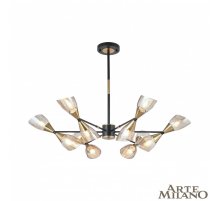 Люстра на штанге Arte Milano Neapolis 276708/12 BK/GD