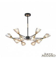 Люстра на штанге Arte Milano Neapolis 276708/12 BK/GD