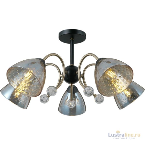 Люстра на штанге Illumico IL0230-5CSQ-29 BK AB