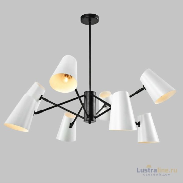 Люстра на штанге IMEX MD.23670-8-P-BK Люстра на штанге IMEX MD.23670-8-P-BK