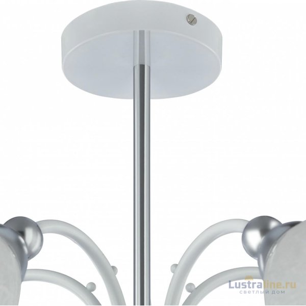 Люстра на штанге Arte Milano Napoli 326008/5 WH+CR Люстра на штанге Arte Milano Napoli 326008/5 WH+CR