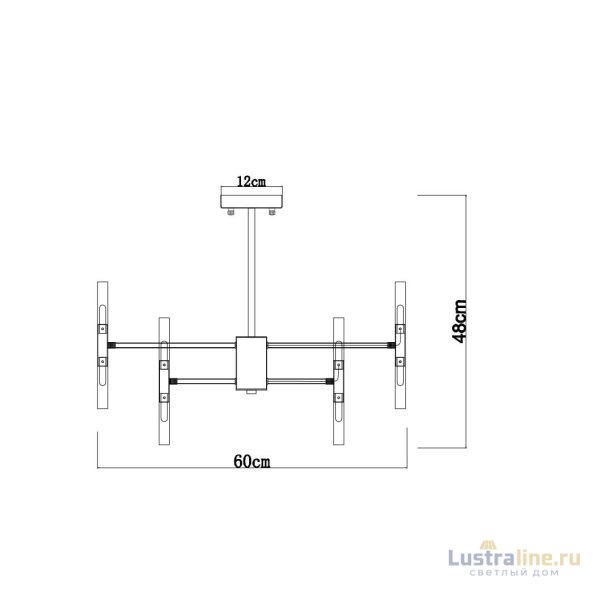 Люстра на штанге Arte Lamp Ramona A7410PL-24CC