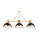 Подвесная люстра Lumina Deco Ettore LDP 710-3 BK+MD