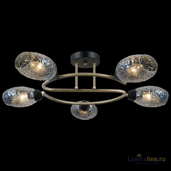 Люстра на штанге Illumico IL0300-5CSQ-79 BK AB