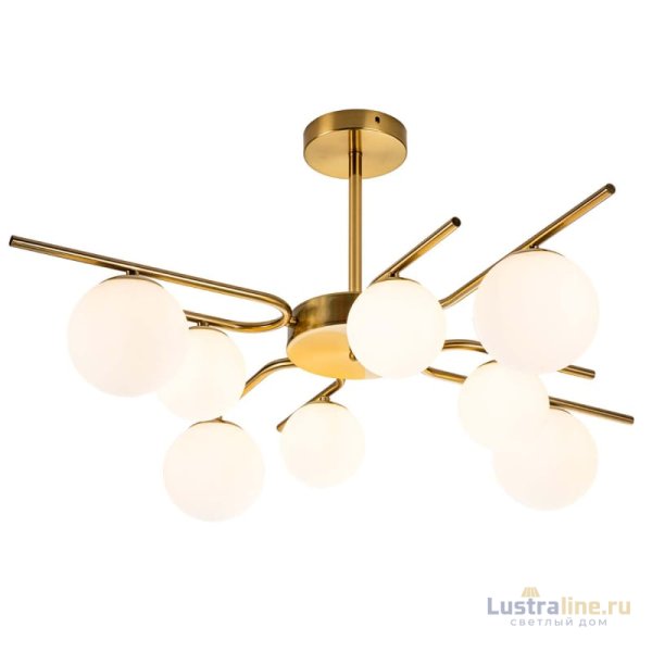 Люстра на штанге Escada Sphere 642/8P Brass УЦ