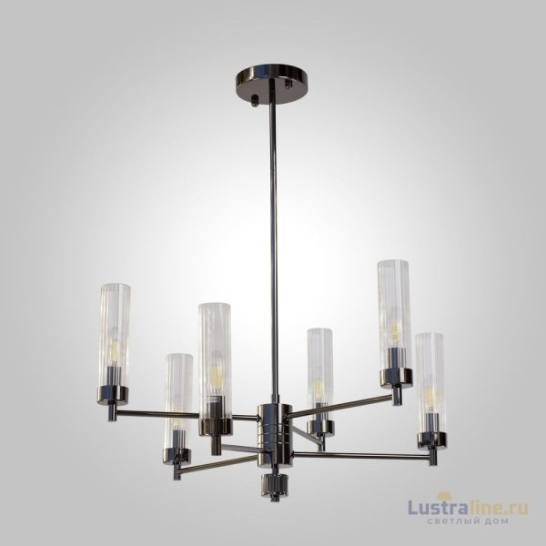 Люстра на штанге AM Group INDIGO SP6 PEARL BLACK