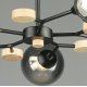 Люстра на штанге Reluce 06780-0.3-05 BK+WOOD
