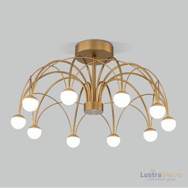 Люстра на штанге Eurosvet Ragno 90031/10 LED золото a069303