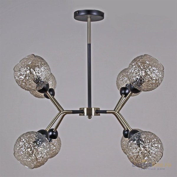 Люстра на штанге Illumico IL0268-8PSQ-79 BK AB
