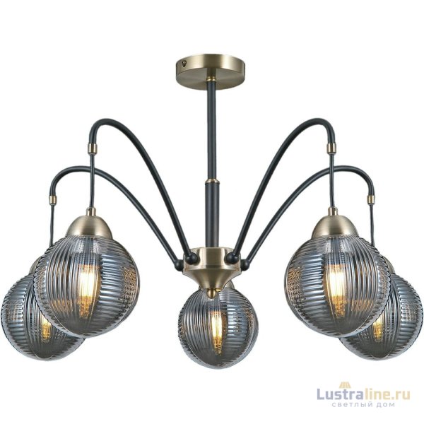 Люстра на штанге Illumico IL0433-5PSQ-79 BK AB