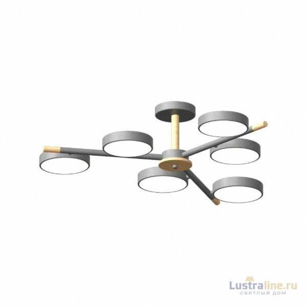 Люстра на штанге LED4U L3208-800 GR