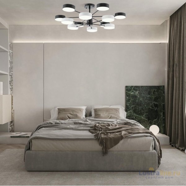 Люстра на штанге Arte Milano Ferrara 250906/12B Bk/Wh Люстра на штанге Arte Milano Ferrara 250906/12B Bk/Wh