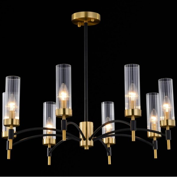 Люстра на штанге Illumico IL5177-8PLS-29 BRASS TUBO