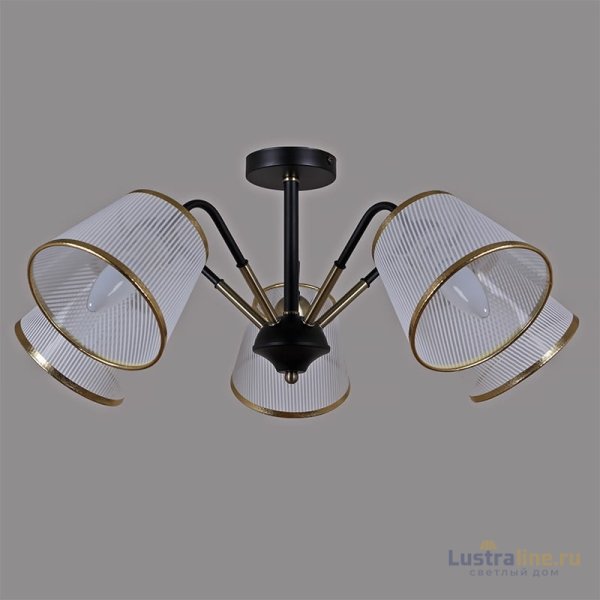 Люстра на штанге Illumico IL0344-5CSQ-79 BK AB Люстра на штанге Illumico IL0344-5CSQ-79 BK AB