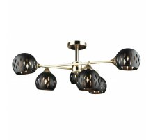Люстра на штанге IMEX MD.4211-6-S-GD+FGD