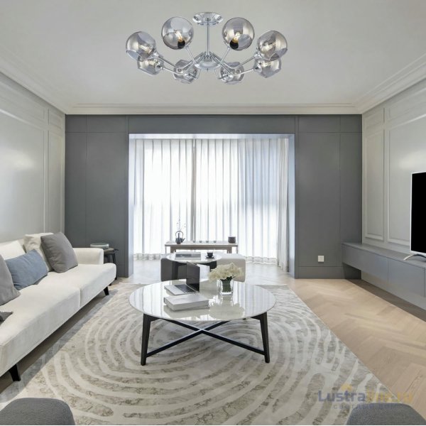 Люстра на штанге Arte Milano Napoli 330334/8 CR Люстра на штанге Arte Milano Napoli 330334/8 CR