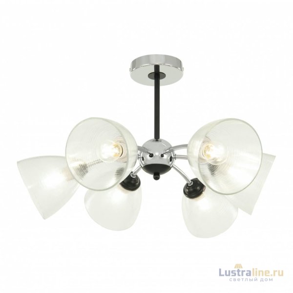 Люстра на штанге Arte Milano Napoli 329007/3+3 CR.BK Люстра на штанге Arte Milano Napoli 329007/3+3 CR.BK