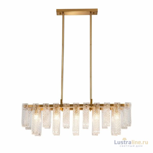 Люстра на штанге Indigo Brina 12027/10PL Brass V000367