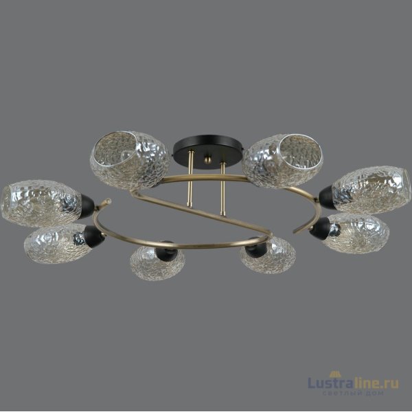 Люстра на штанге Illumico IL0300-8CSQ-79 BK AB