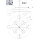 Люстра на штанге MyFar Valentina MR1953-8C