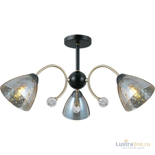 Люстра на штанге Illumico IL0230-3CSQ-29 BK AB Люстра на штанге Illumico IL0230-3CSQ-29 BK AB