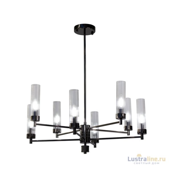 Люстра на штанге AM Group INDIGO SP8 PEARL BLACK