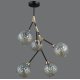 Люстра на штанге Illumico IL0263-5PSQ-79 BK AB
