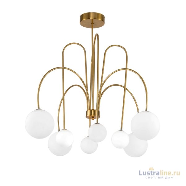 Люстра на штанге Delight Collection KG1213P-8 brass