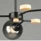 Люстра на штанге Reluce 06780-0.3-03 BK+WOOD
