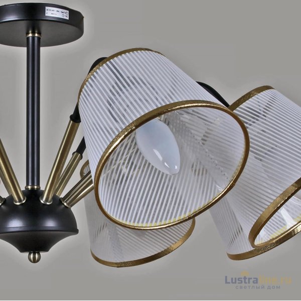 Люстра на штанге Illumico IL0344-8CSQ-79 BK AB Люстра на штанге Illumico IL0344-8CSQ-79 BK AB