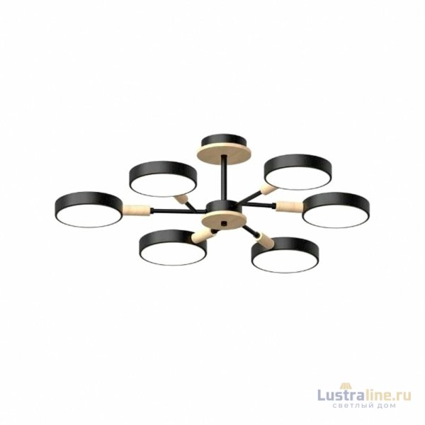 Люстра на штанге LED4U L3218-740 BK Люстра на штанге LED4U L3218-740 BK