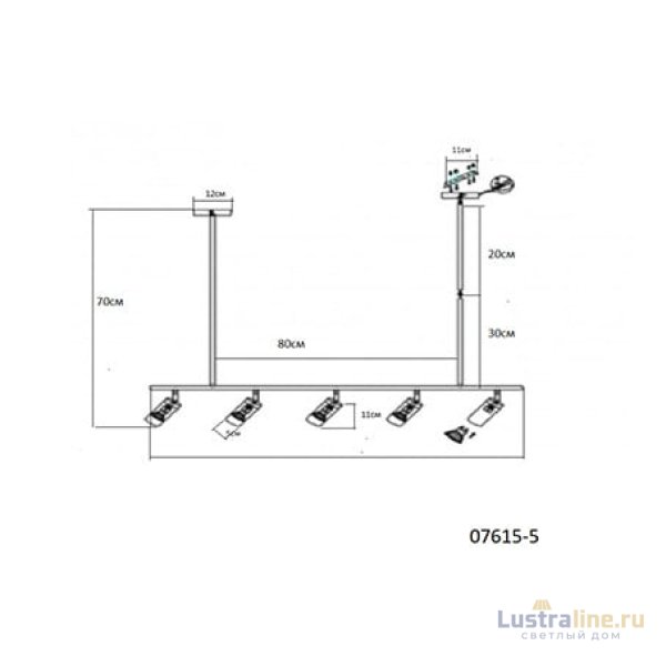 Люстра на штанге Kink Light Кайко 07615-5,19