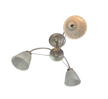 Люстра на штанге Elvan LU-38460/3-E14-Si+Wh