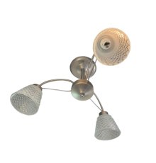 Люстра на штанге Elvan LU-38460/3-E14-Si+Wh