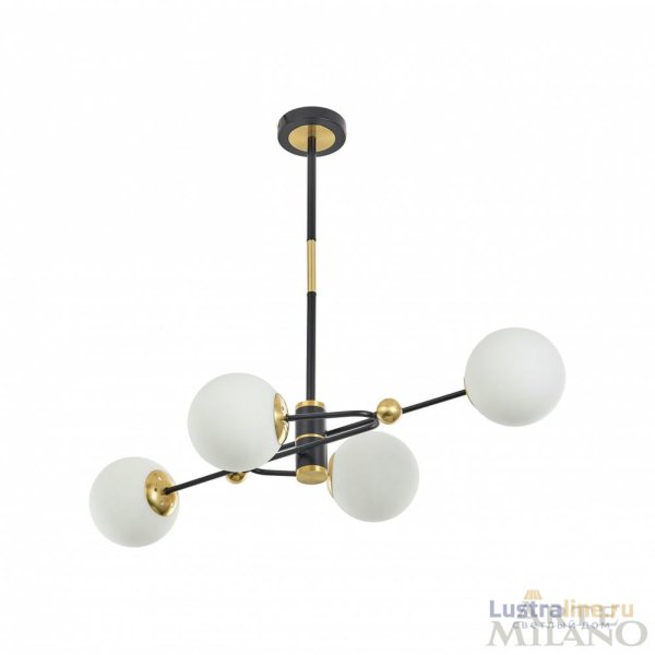 Люстра на штанге Arte Milano 272708/4 BK/GD Люстра на штанге Arte Milano 272708/4 BK/GD