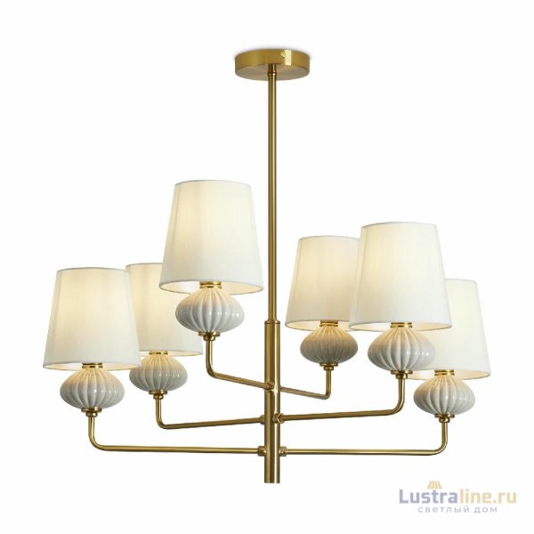Люстра на штанге Freya Ceramics FR2029PL-06BS