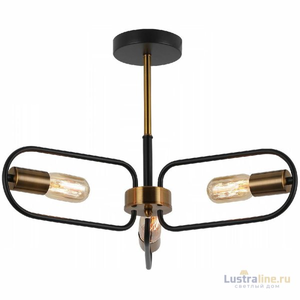 Люстра на штанге Illumico IL8253-3COU-79 BK GD