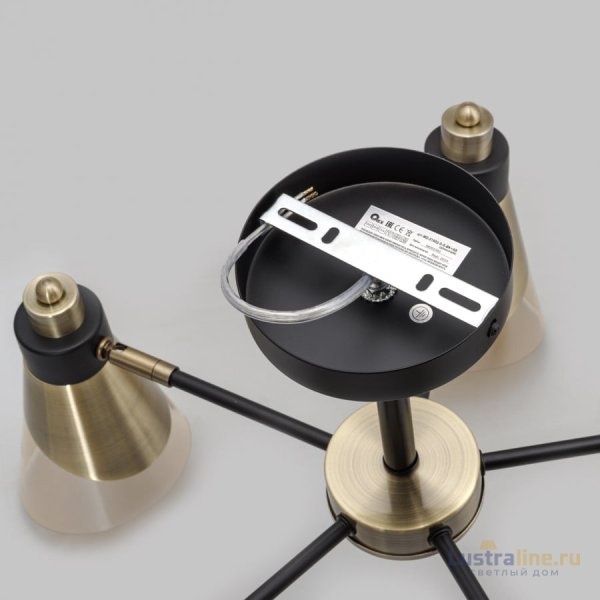 Люстра на штанге IMEX MD.51902-5-S-BK+AB Люстра на штанге IMEX MD.51902-5-S-BK+AB