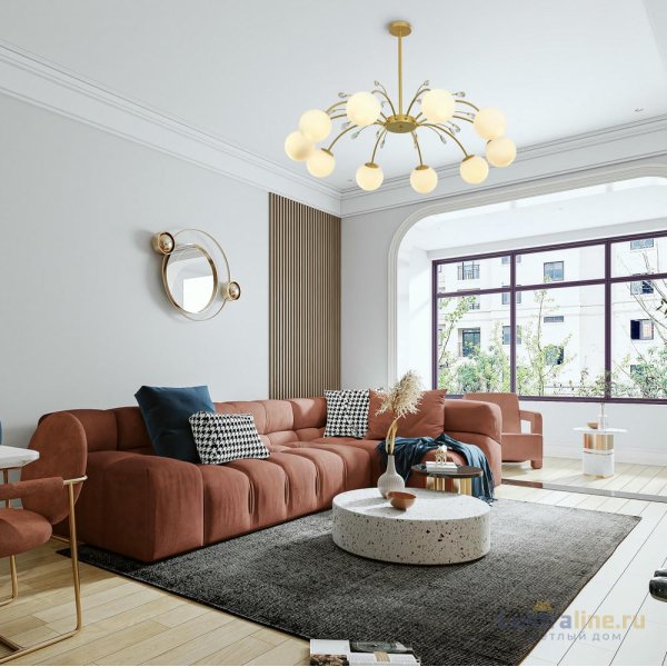 Люстра на штанге Arte Milano Neapolis 273802/10 GD Люстра на штанге Arte Milano Neapolis 273802/10 GD