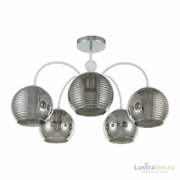 Люстра на штанге Arte Milano Napoli 320719/5 CR+WH Люстра на штанге Arte Milano Napoli 320719/5 CR+WH