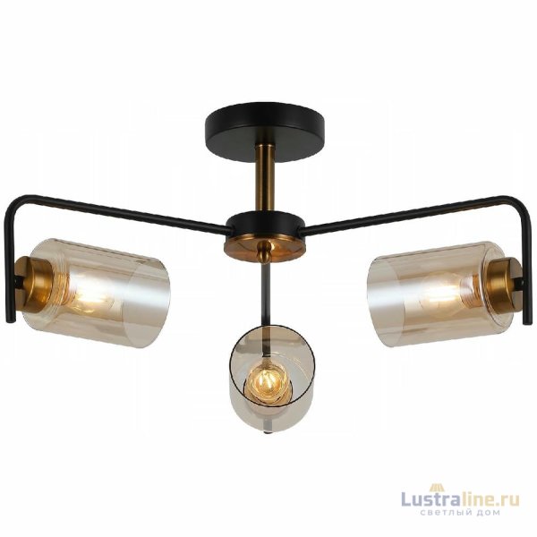 Люстра на штанге Illumico IL8248-3COU-79 BK GD Люстра на штанге Illumico IL8248-3COU-79 BK GD