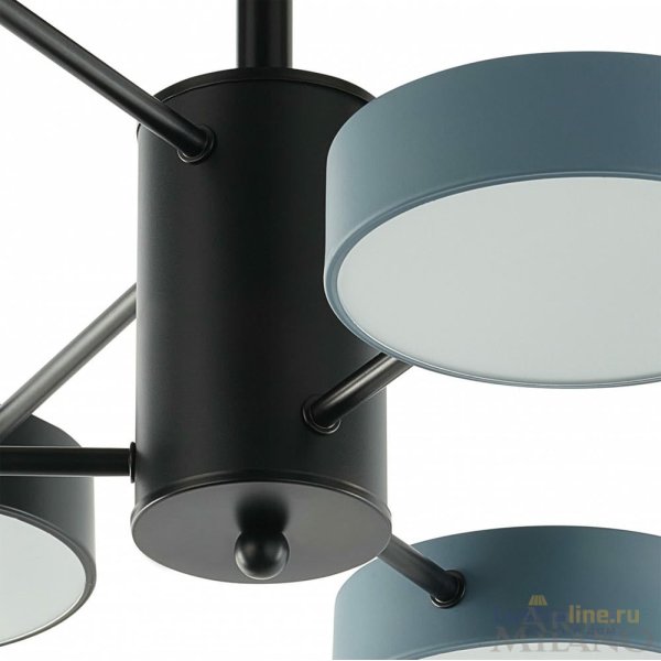 Люстра на штанге Arte Milano Ferrara 250906/6B Bk/Gr