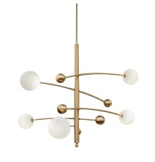 Люстра на штанге Delight Collection Globe Mobile 10215P/5 brass