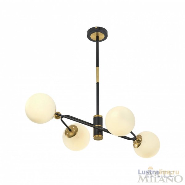 Люстра на штанге Arte Milano 272708/4 BK/GD Люстра на штанге Arte Milano 272708/4 BK/GD