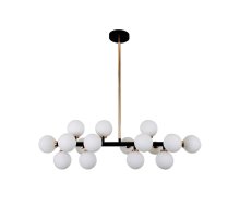 Люстра на штанге Lumina Deco Marsiada LDP 6033-16 BK+MD